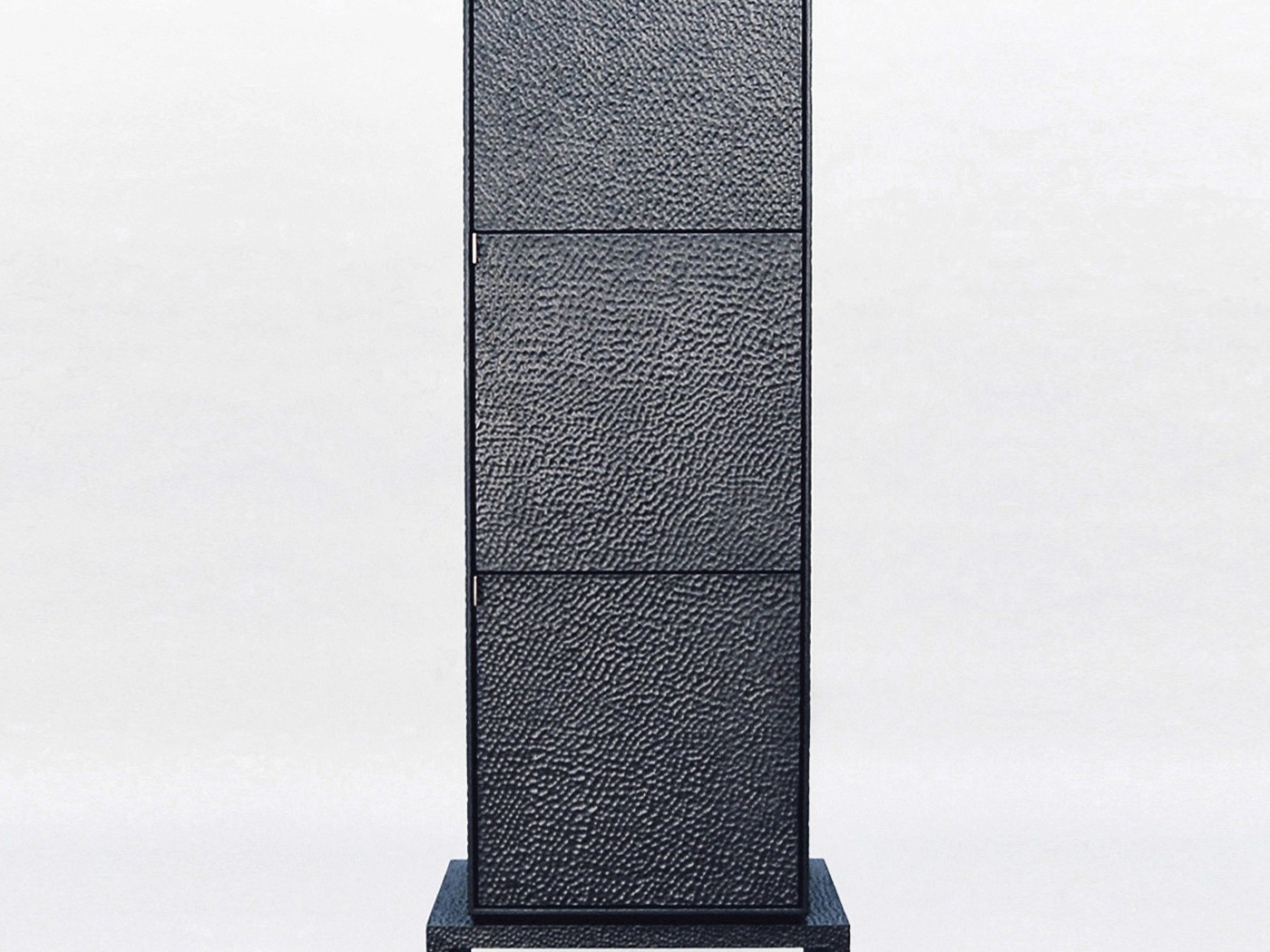 V3 Cabinet in carved, blackened maple & brass by John Eric Byers for RUNE, New York.