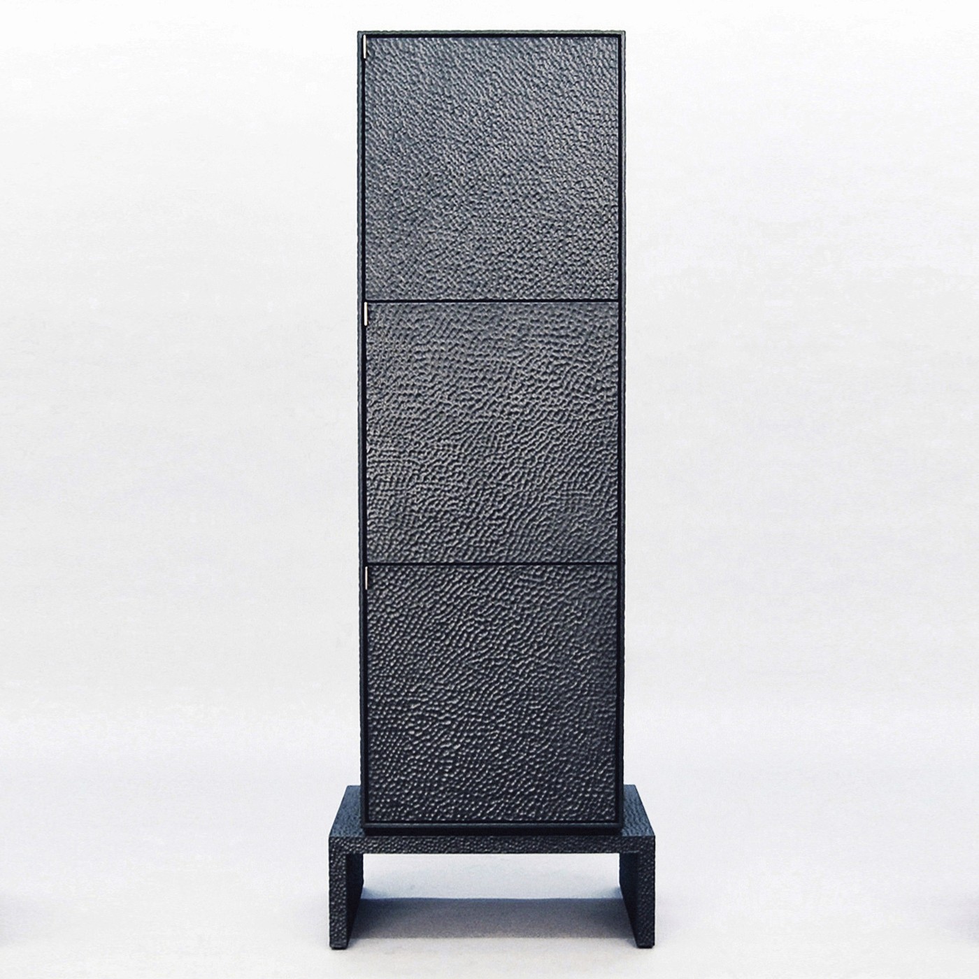 V3 Cabinet in carved, blackened maple & brass by John Eric Byers for RUNE, New York.