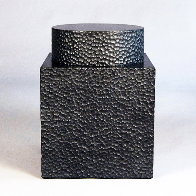 Table #14 in carved, blackened maple by John Eric Byers for RUNE, New York.