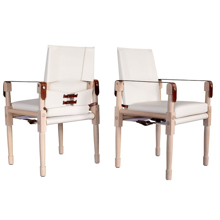 Chatwin Dining or Desk Chairs in bleached ash by Richard Wrightman for RUNE, New York.