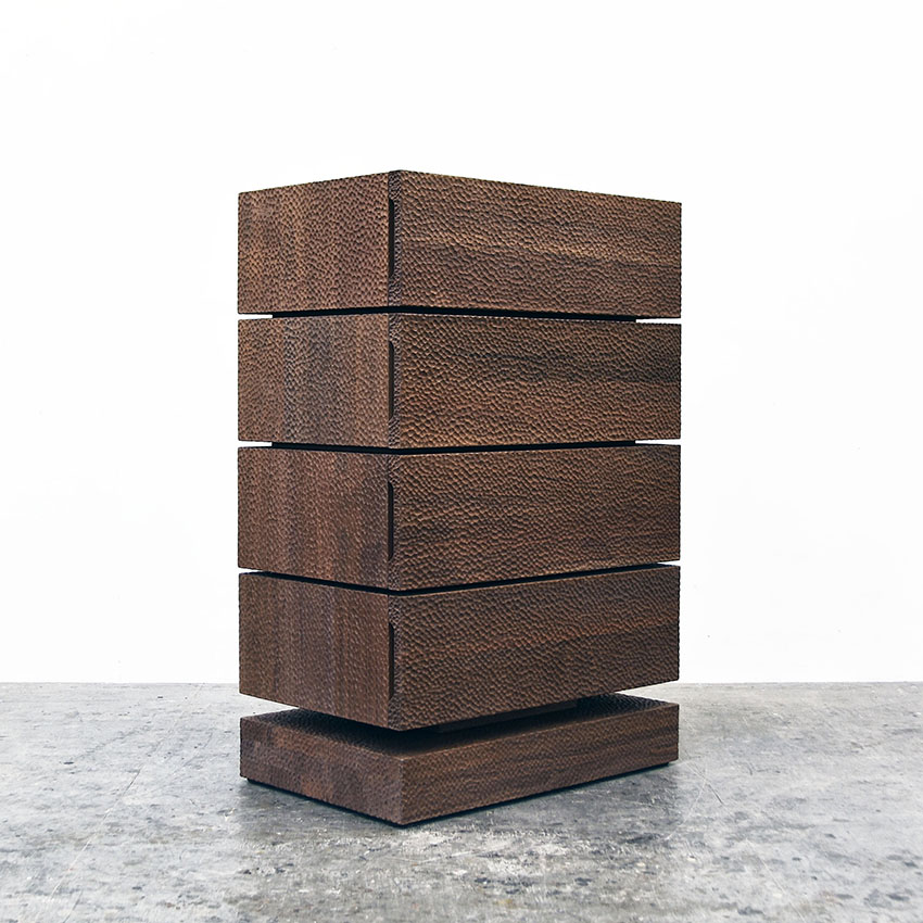 BWD1 Carved Walnut Dresser by John Eric Byers for RUNE, New York.